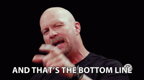 And that's the bottom line because I said so GIF
