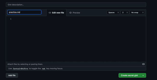 GitHub Gist of a Markdown file