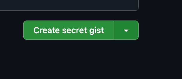 Create Secret Gist